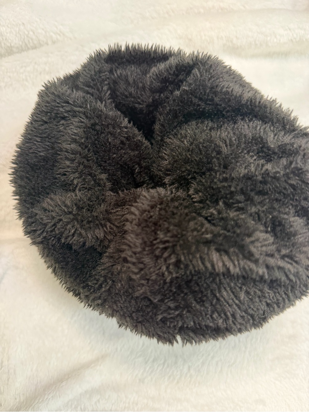 Lorome Brown Ribbed Knit Faux Fur Lined Winter Beanie Hat NWOT - Picture 6 of 6